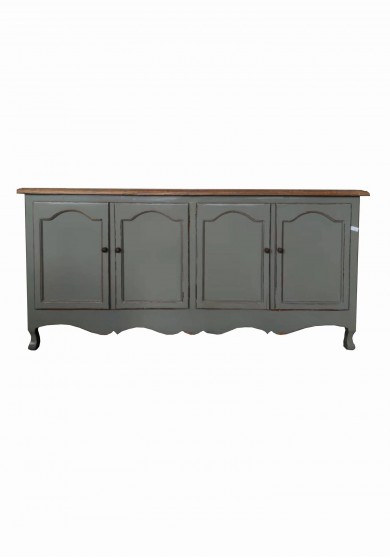 Caulder Vintage-look Sideboard W180 Green/ White